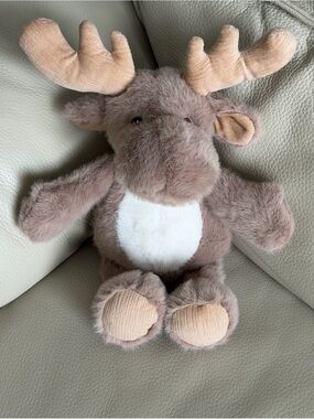 Adorable Moonkie Plush Moose Stuffed Animal - Gender Neutral Toy - Like New
